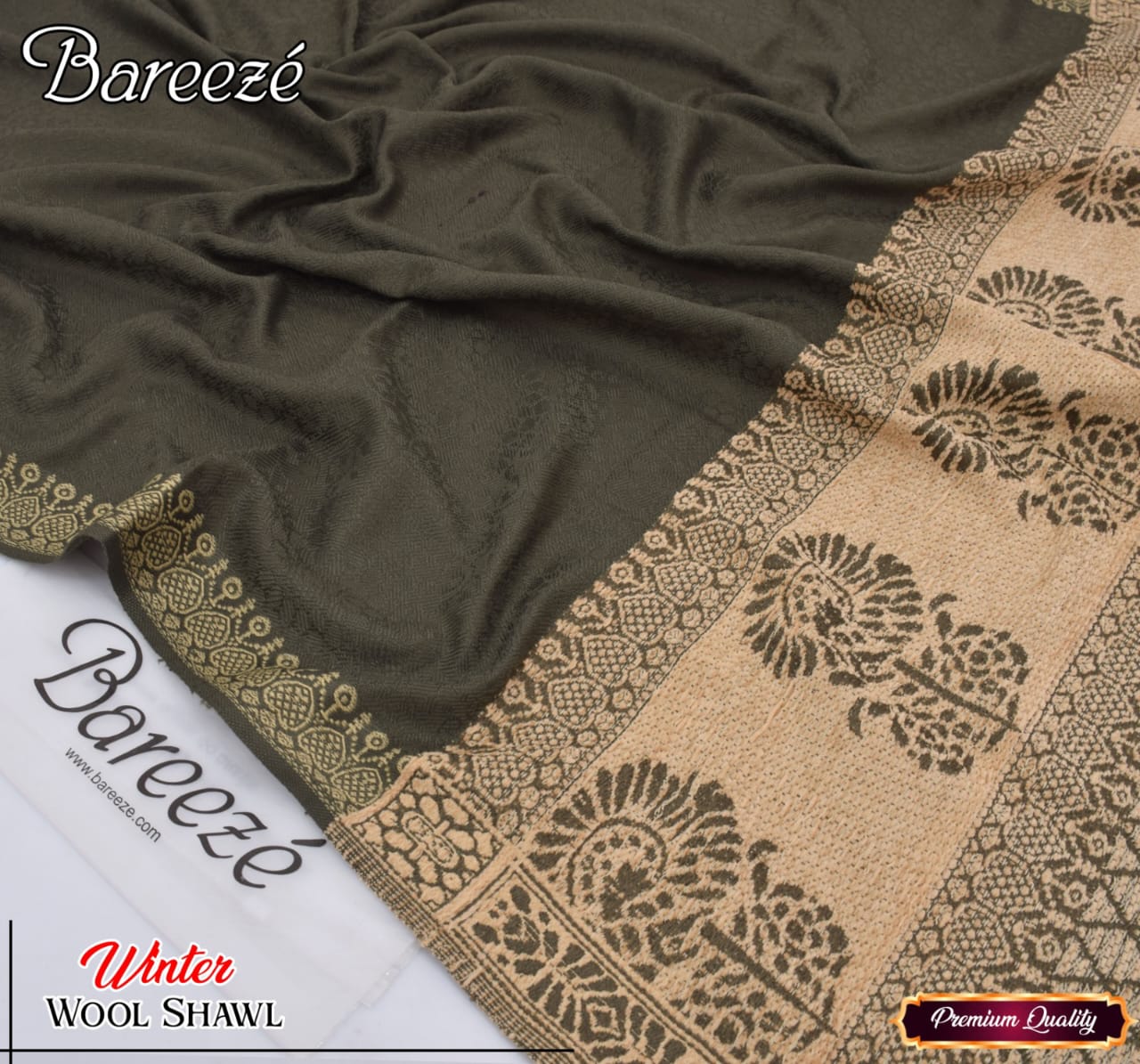 Breeze winter wool shawl