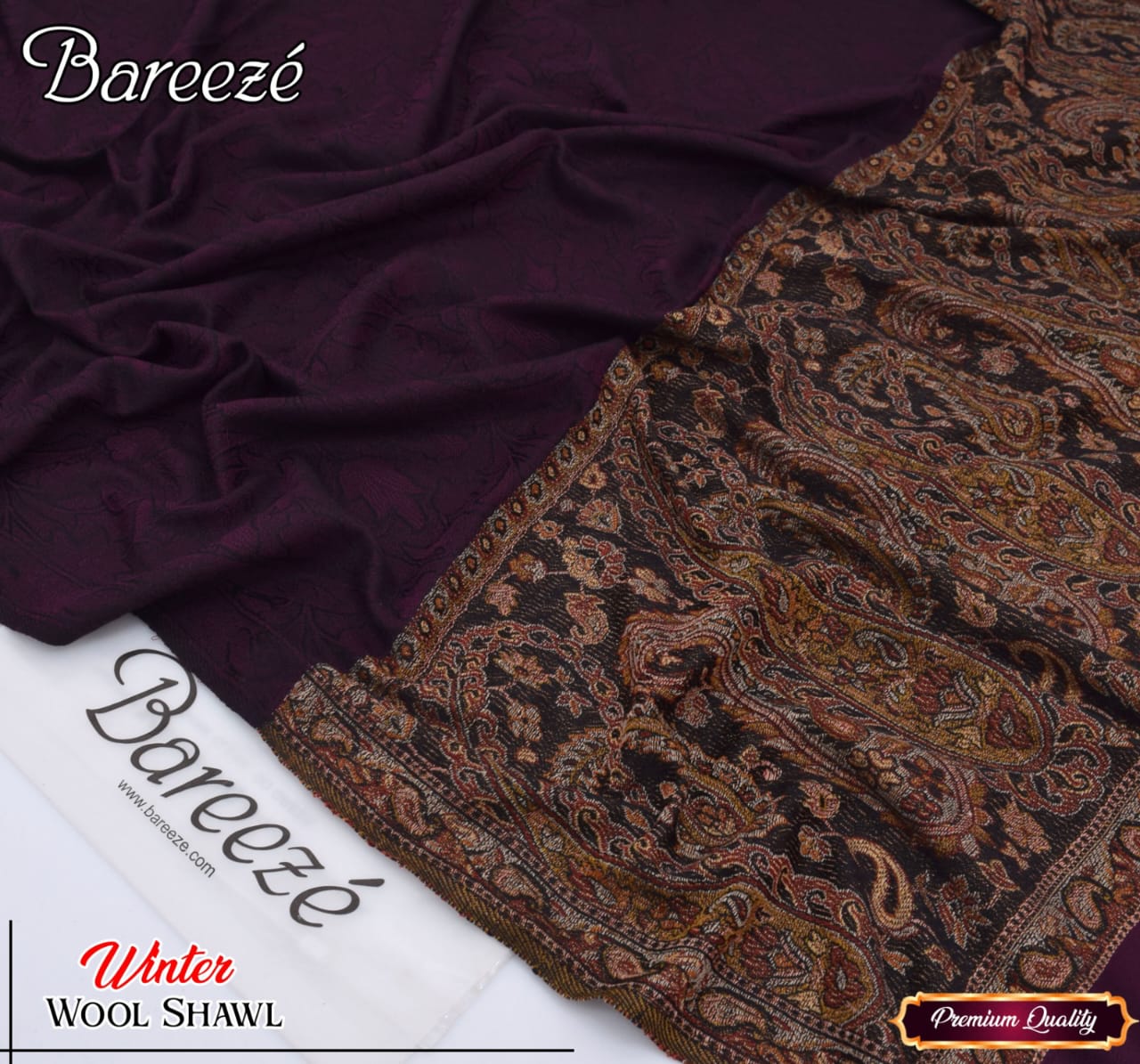 Breeze winter wool shawl