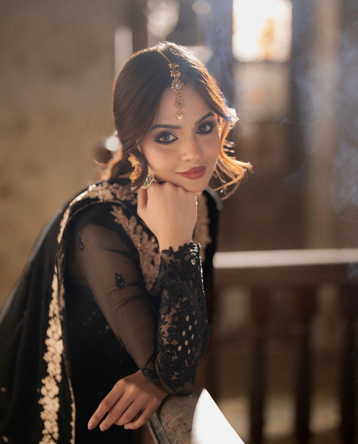 Presenting Azure Chiffon Embroidered Unstitched Collection