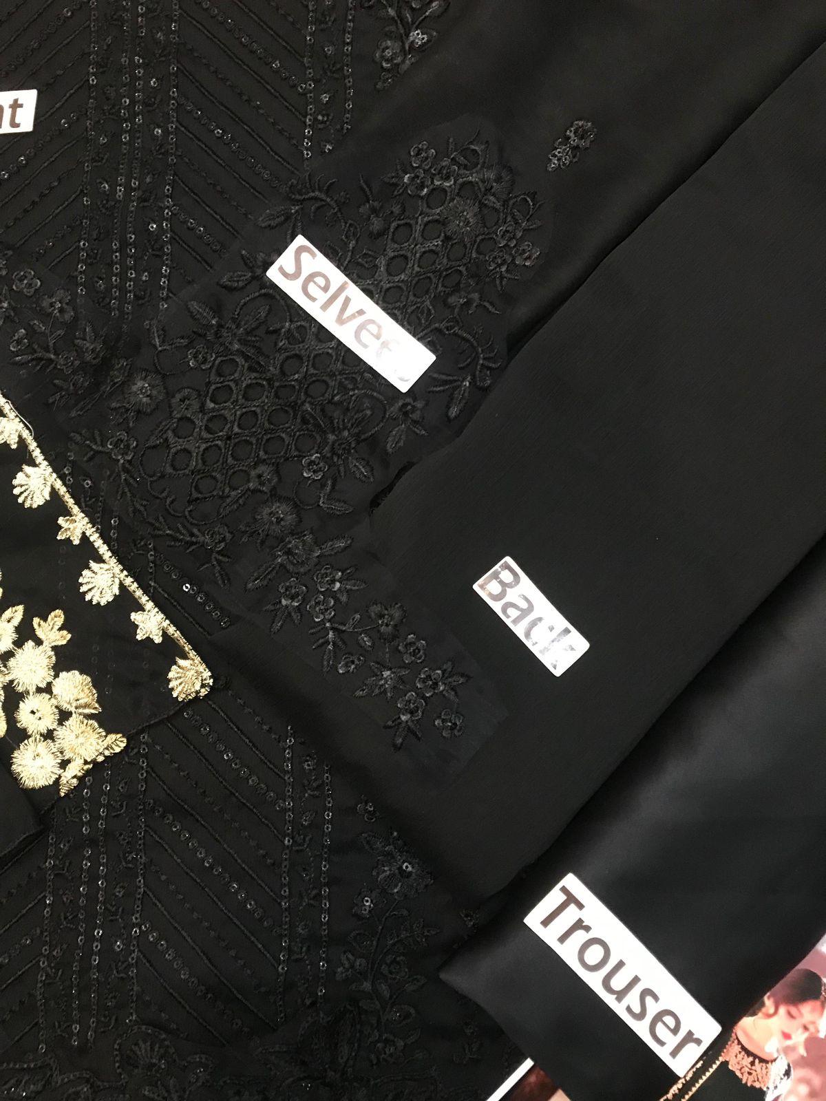 Presenting Azure Chiffon Embroidered Unstitched Collection